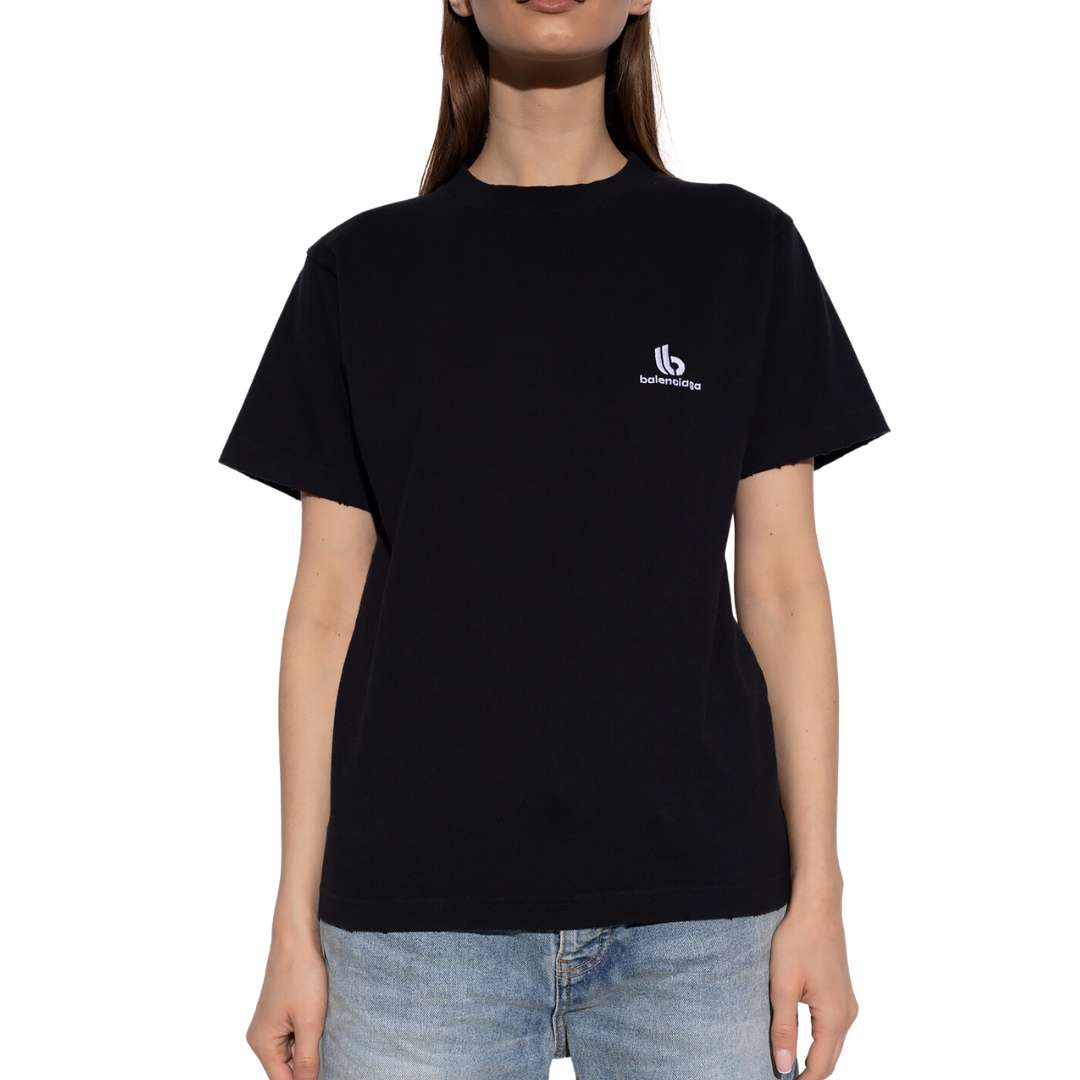 Black T-shirt with logo