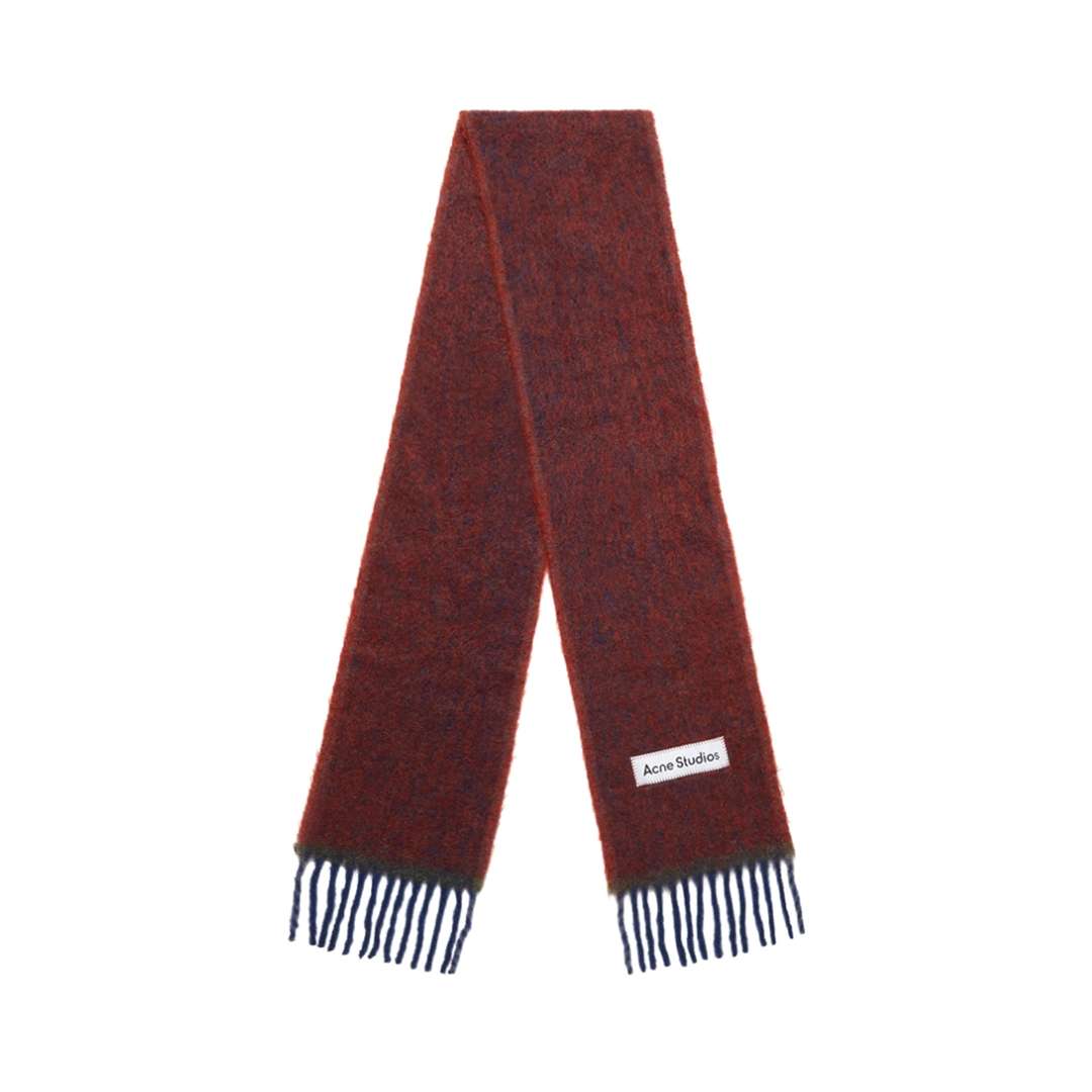 Mohair wool fringe scarf