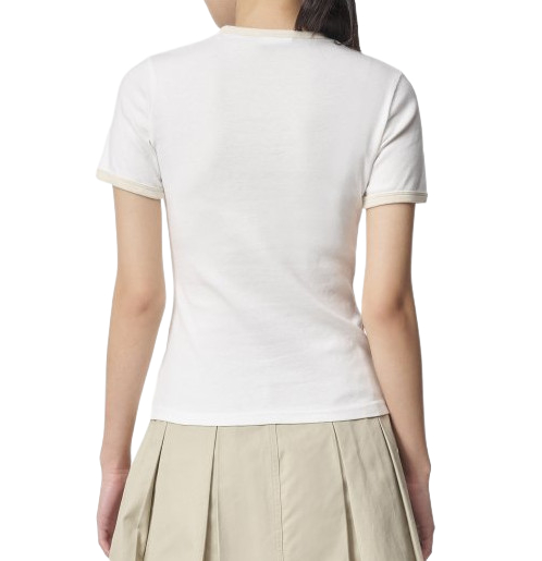 Women's Slim Redaction Logo Contrast Short Sleeve