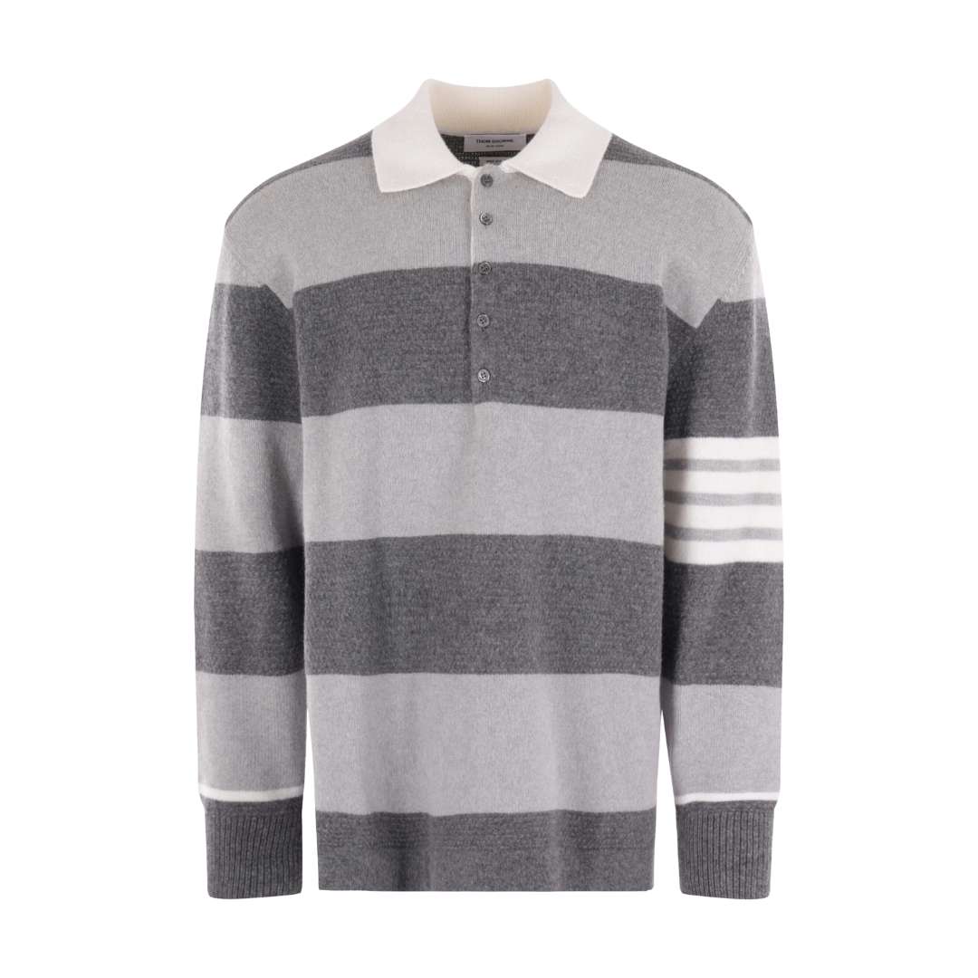 4bar wool polo pullover