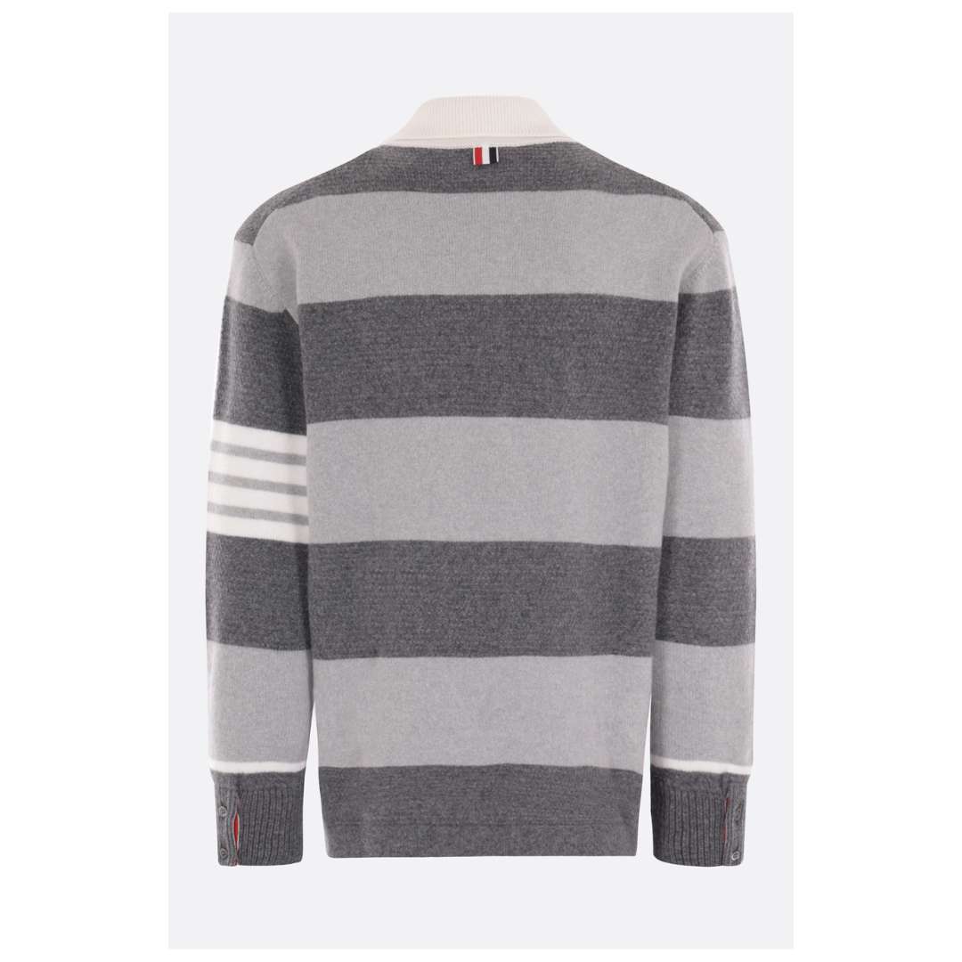 4bar wool polo pullover