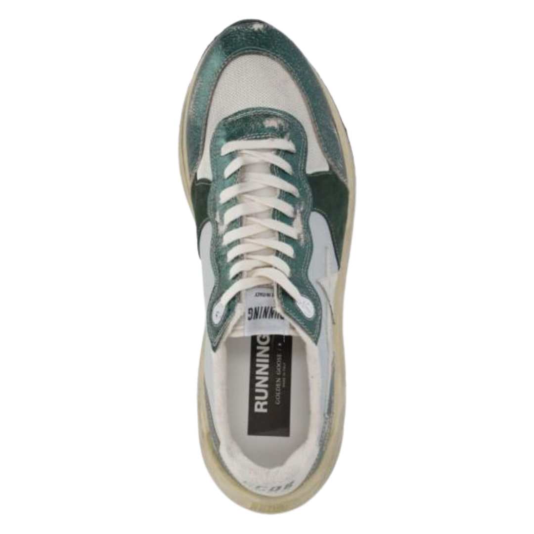 Running sole leather star sneakers