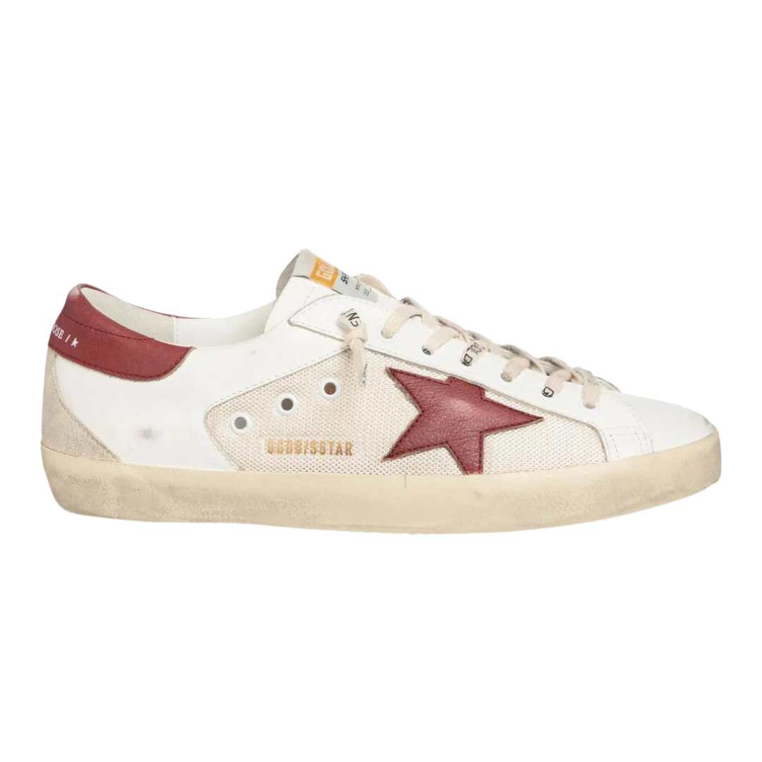 Mesh Superstar Leather Star Sneakers