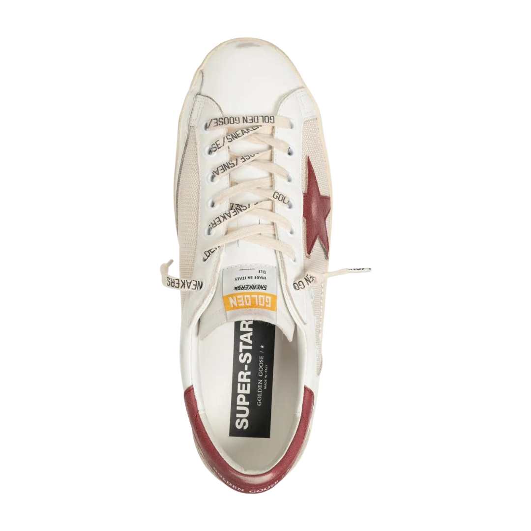 Mesh Superstar Leather Star Sneakers