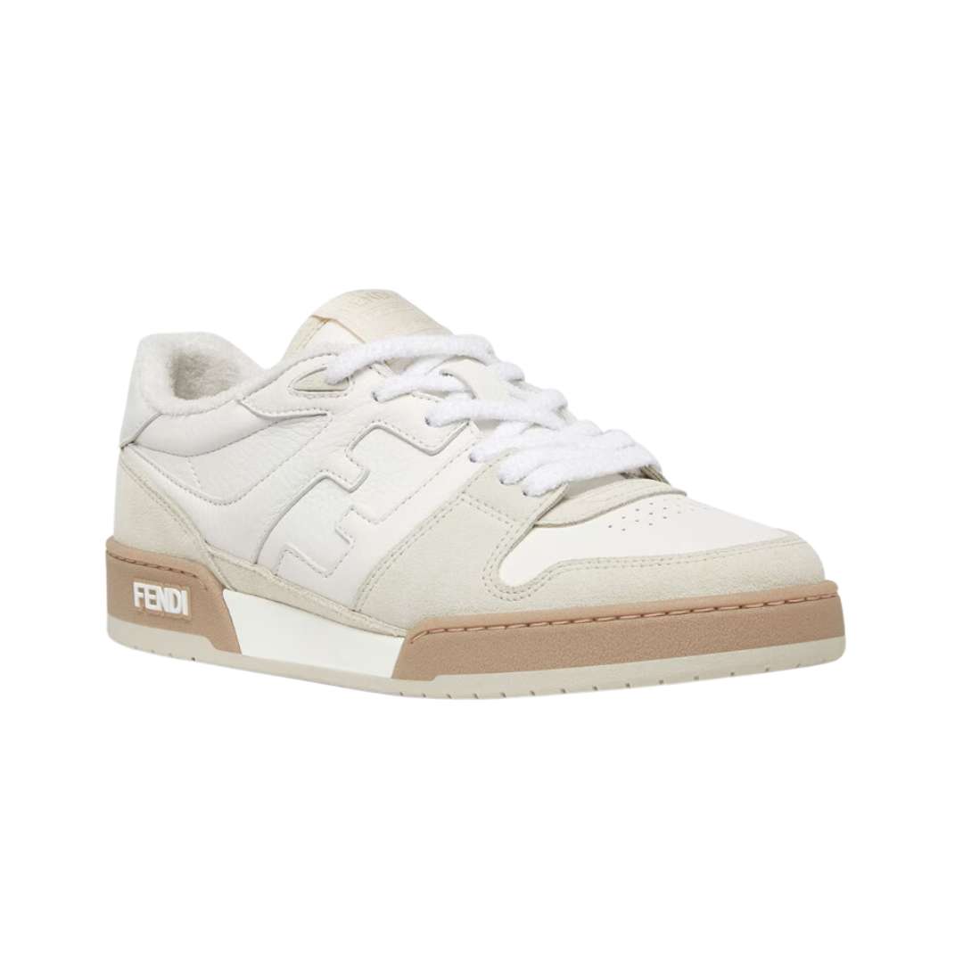 White suede low tops