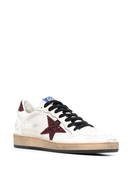Ballstar Sneakers Red Glitter Tab & Star