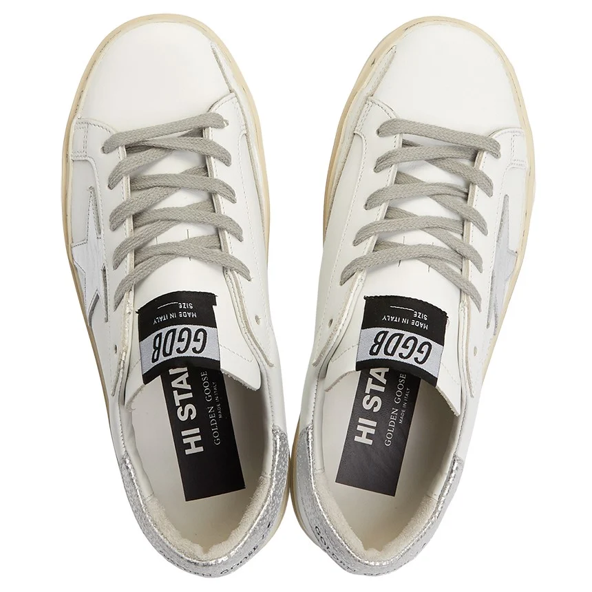 Histar Sneakers White Leather Shiny Star