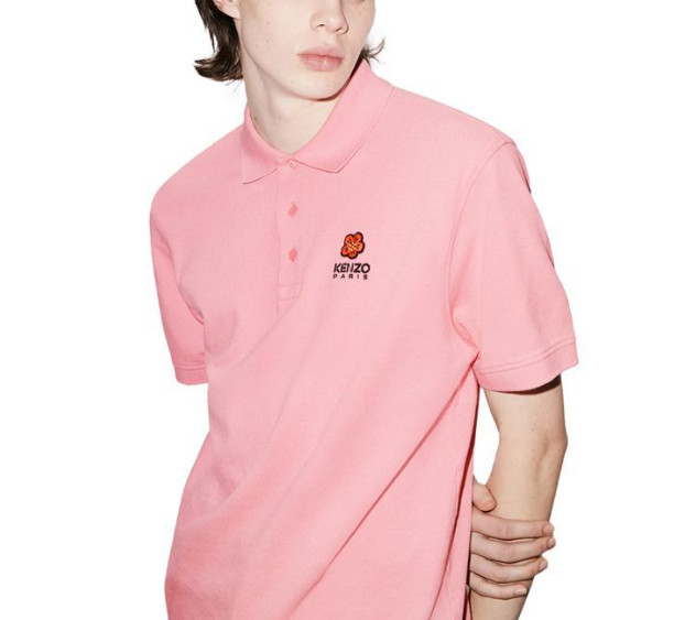 Bokeh Flower Crest Polo Shirt