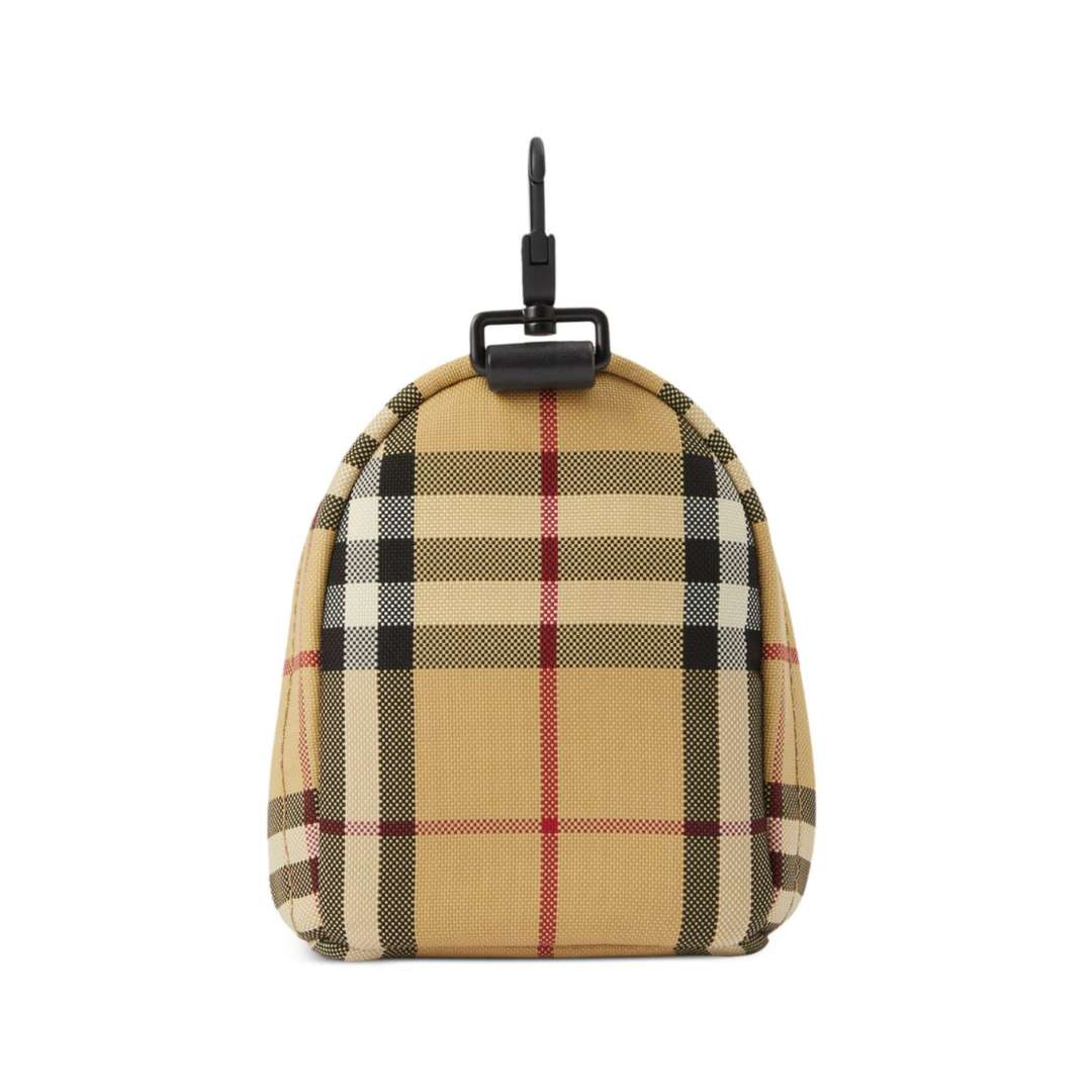 Vintage Check Backpack Key Charm