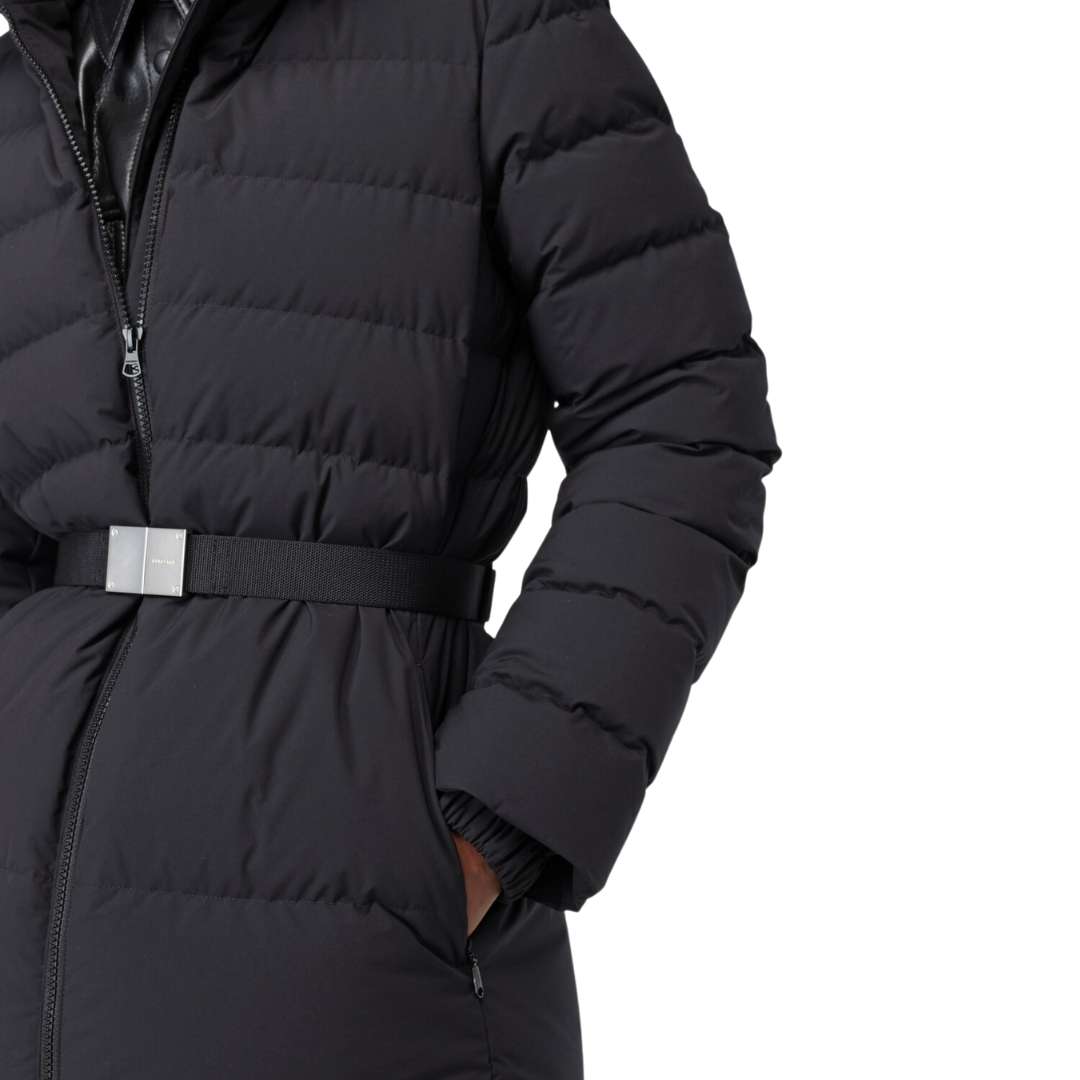 Belted Hooded Padded Jacket