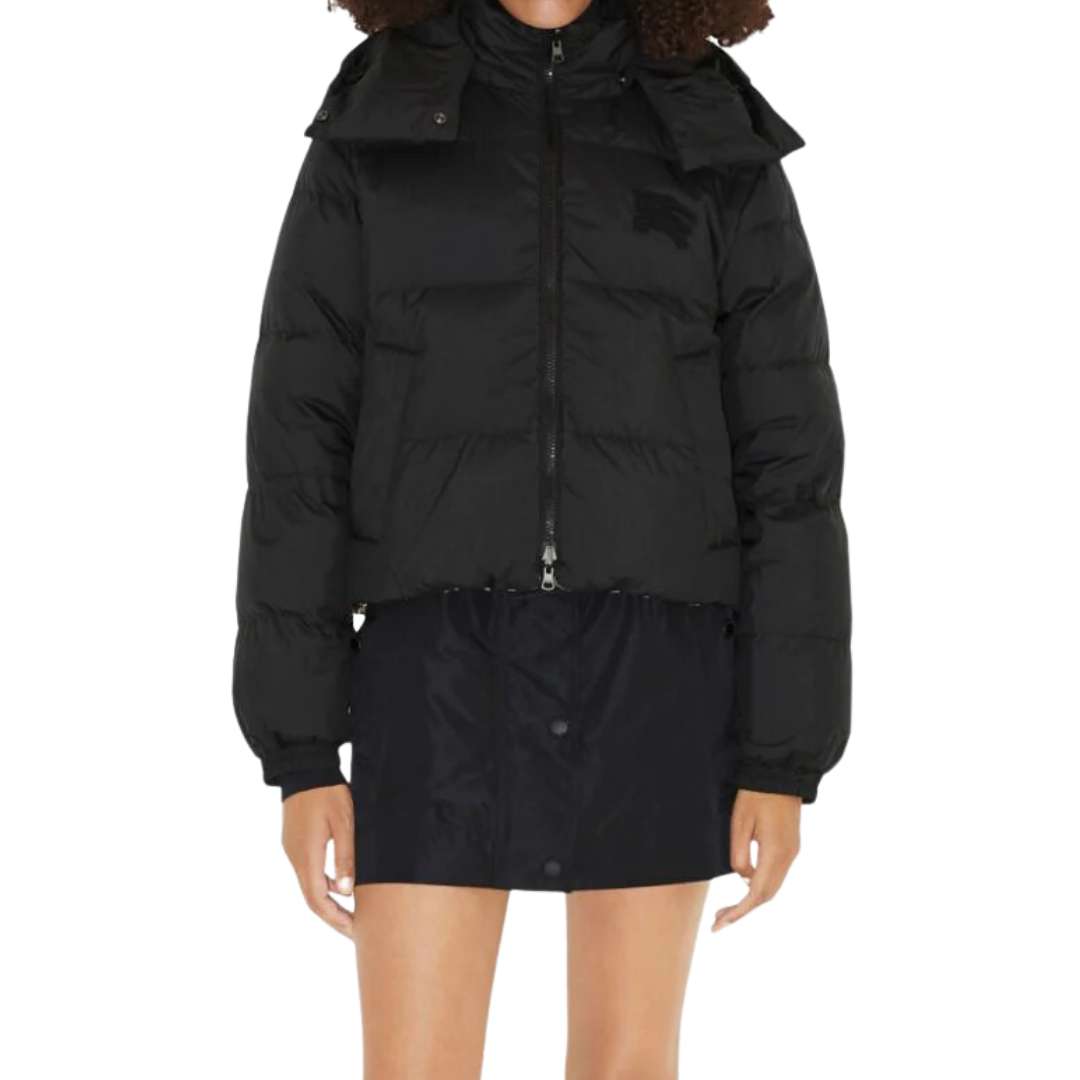 Reversible Haymarket Check Puffer Jacket