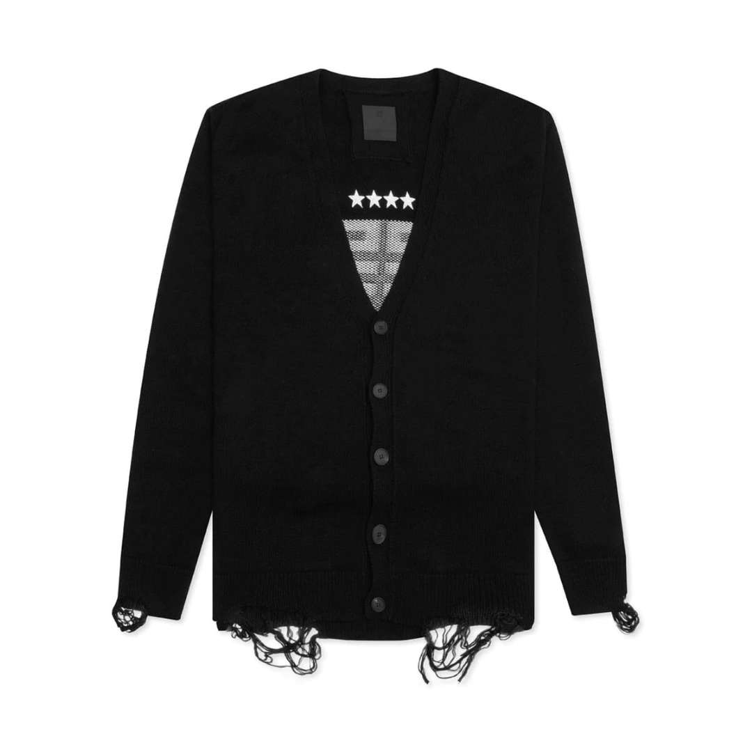 Star Embroidered 4G Logo Cardigan