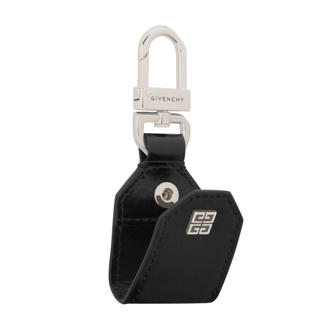 4G keyring in leather