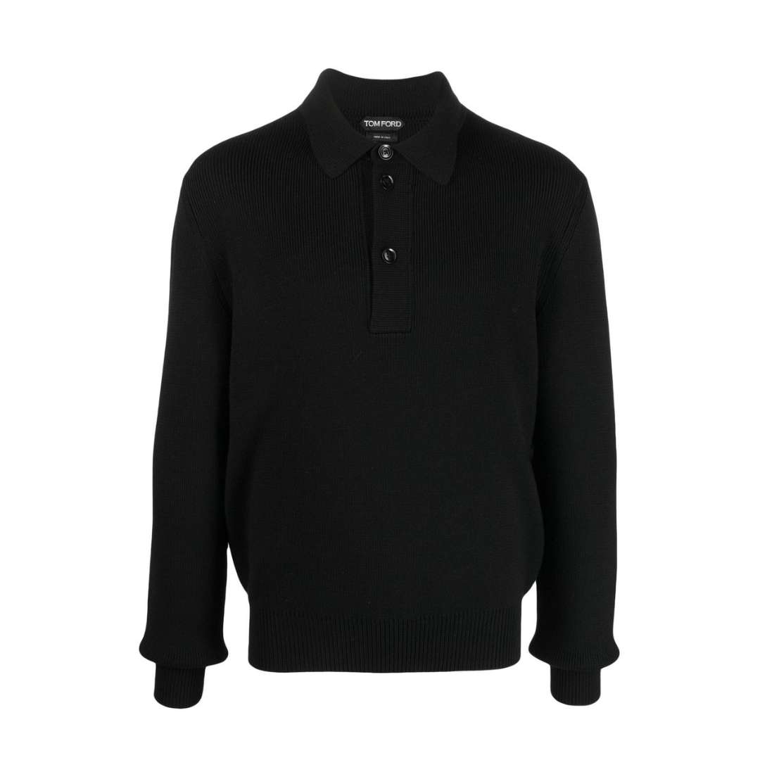 Long-sleeve Polo Jumper