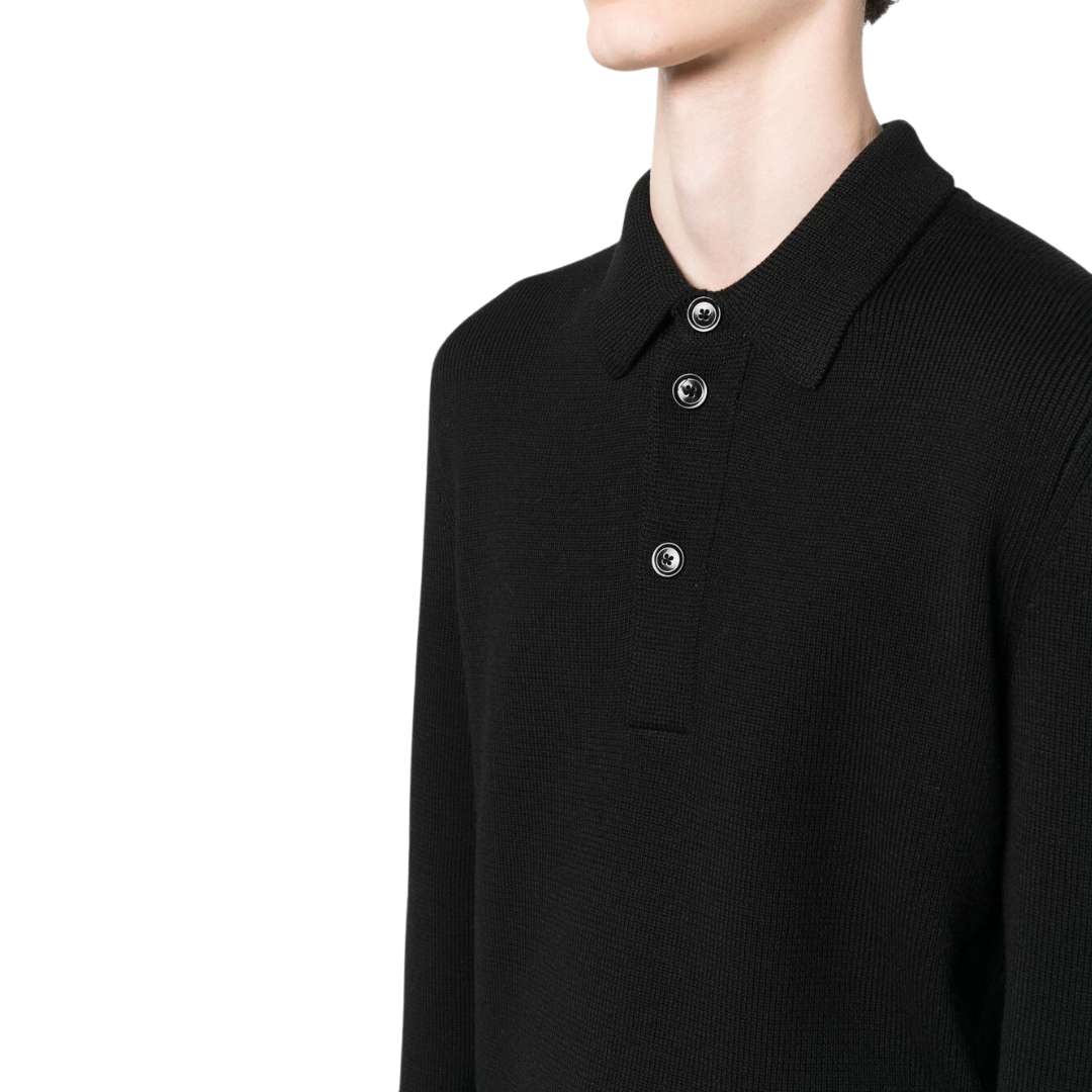 Long-sleeve Polo Jumper