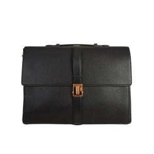 Black T clasp Briefcase