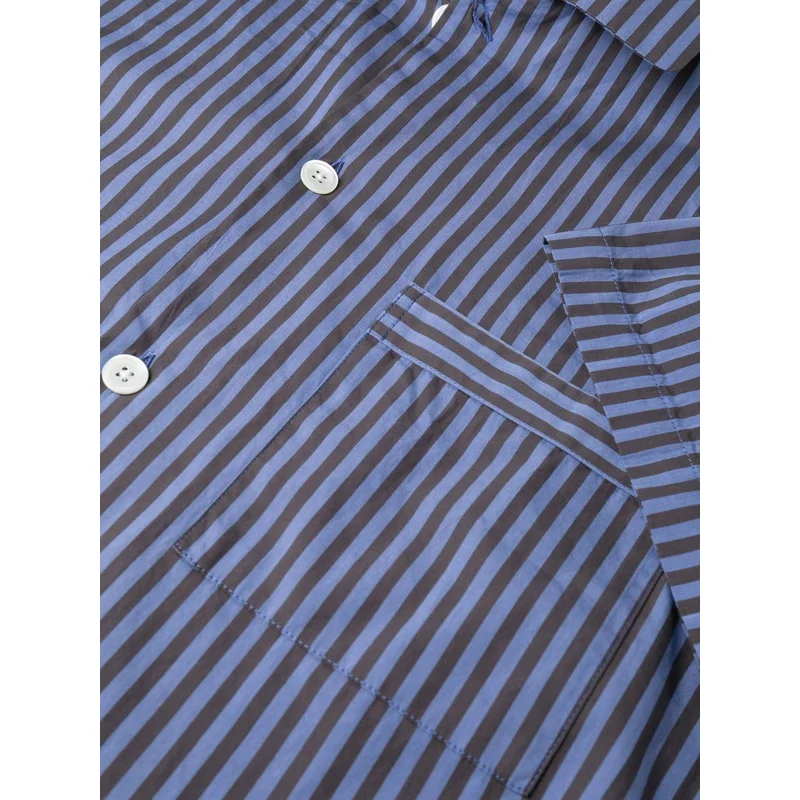 Poplin Pajamas Short Sleeve Shirt