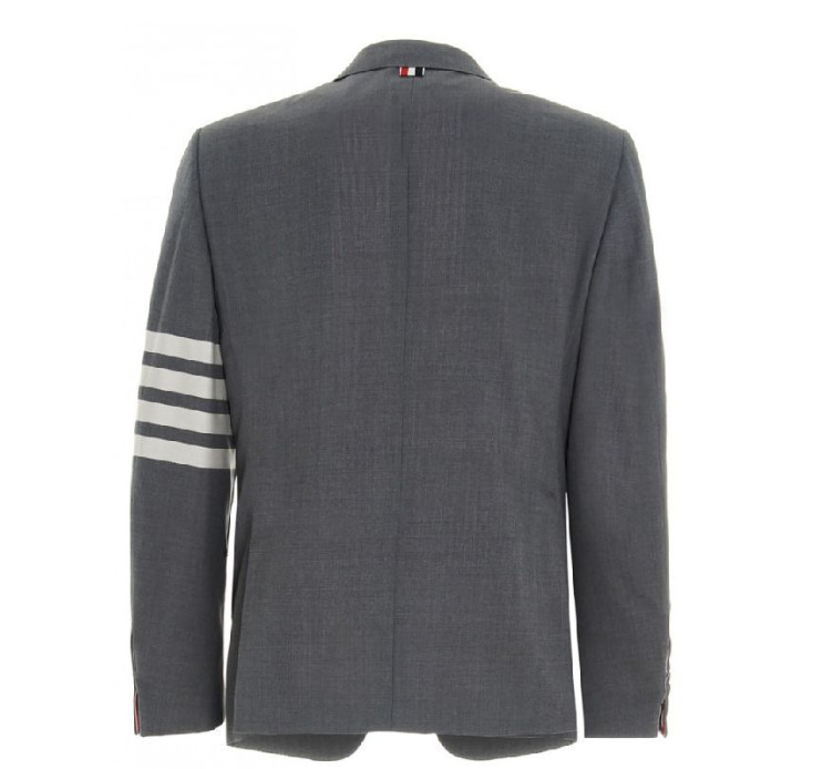 Diagonal armband single tailored wool jacket