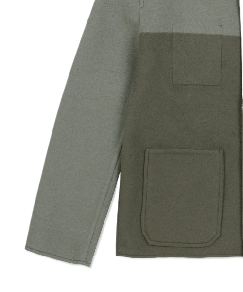 Men's workwear reversible jacket - Black: Sage