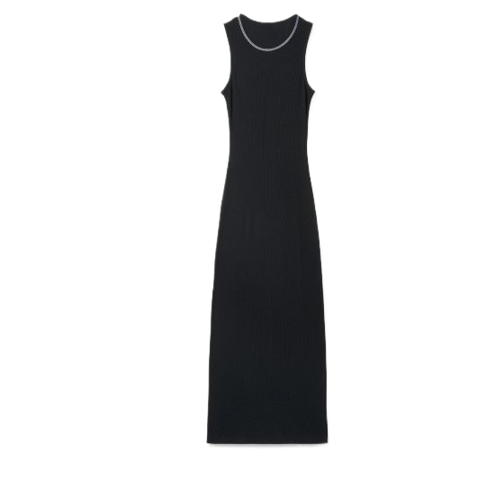 Women's Anagram Tank Dress - Black