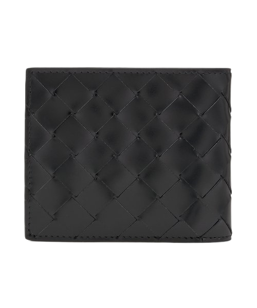 Men's Intrecciato Bicycle Wallet - Black