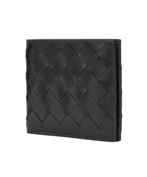 Men's Intrecciato Bicycle Wallet - Black