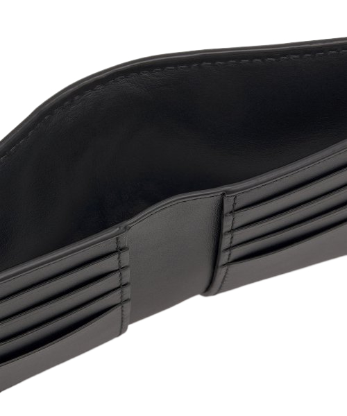 Men's Intrecciato Bicycle Wallet - Black