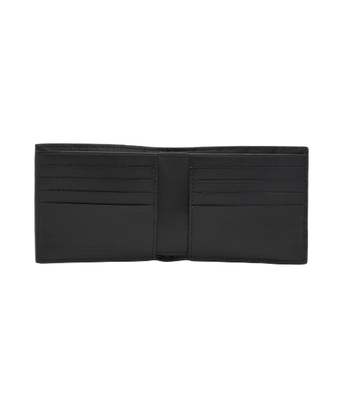 Men's Intrecciato Bicycle Wallet - Black