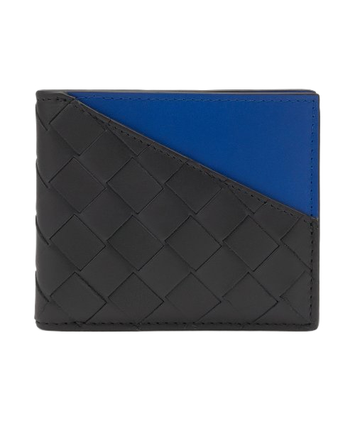 Men's Intrecciato Wallet - Black: Blue