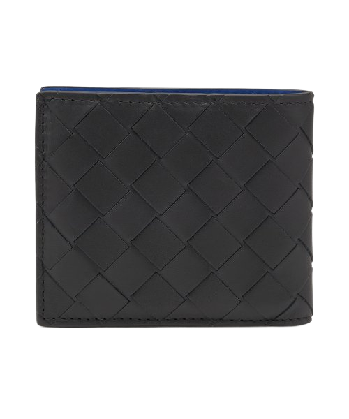 Men's Intrecciato Wallet - Black: Blue