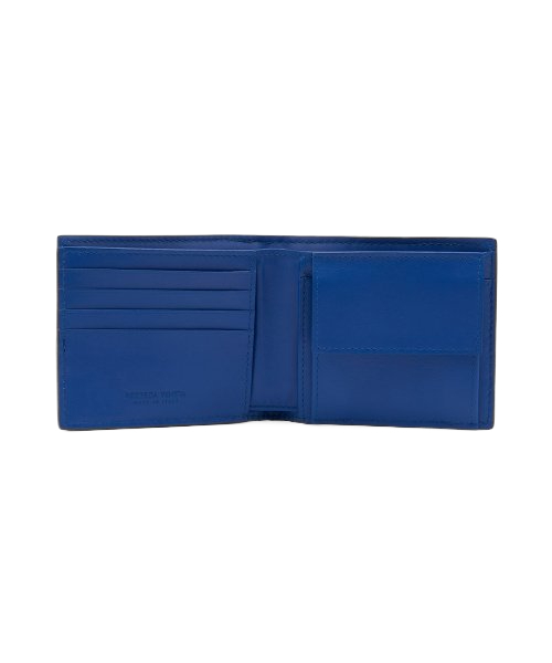 Men's Intrecciato Wallet - Black: Blue