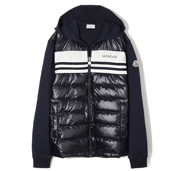 FELPA APERTA CON CAP logo patch hood zip-up