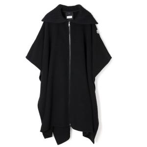 Logo patch wool cape