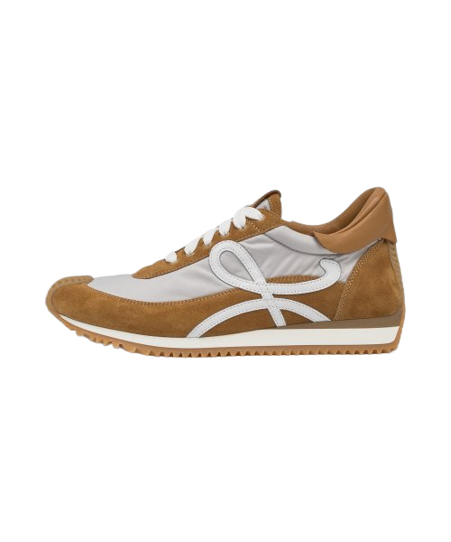 Men's Flow Runner Sneakers - Tan: Gray