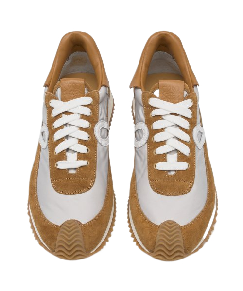 Men's Flow Runner Sneakers - Tan: Gray