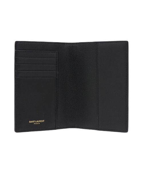 Common Crocodile Tiny Monogram Passport Holder - Black