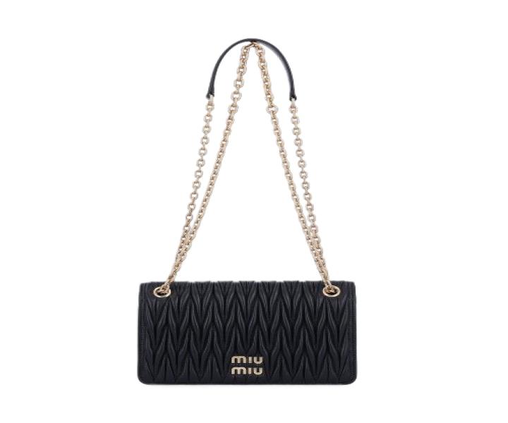 Women's Mini Materasse Nappa Leather Cross Bag - Black