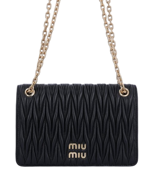 Women's Mini Materasse Nappa Leather Cross Bag - Black