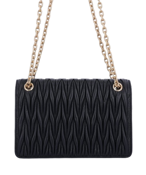 Women's Mini Materasse Nappa Leather Cross Bag - Black