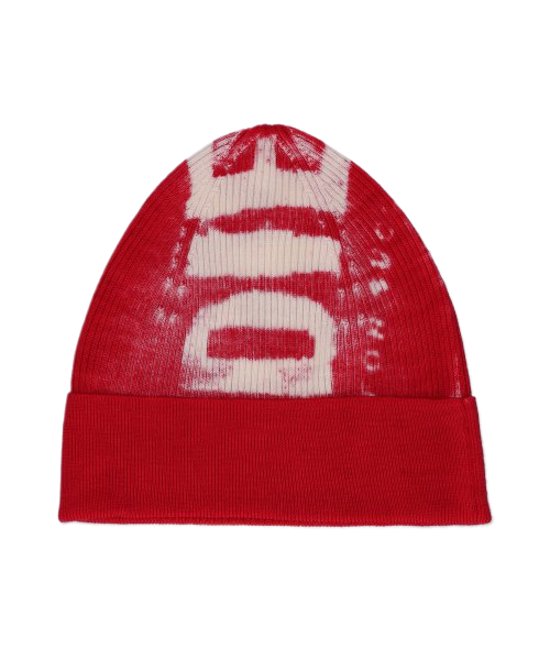 Common K Atulus Logo Rib Beanie - Red