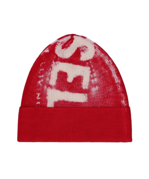 Common K Atulus Logo Rib Beanie - Red