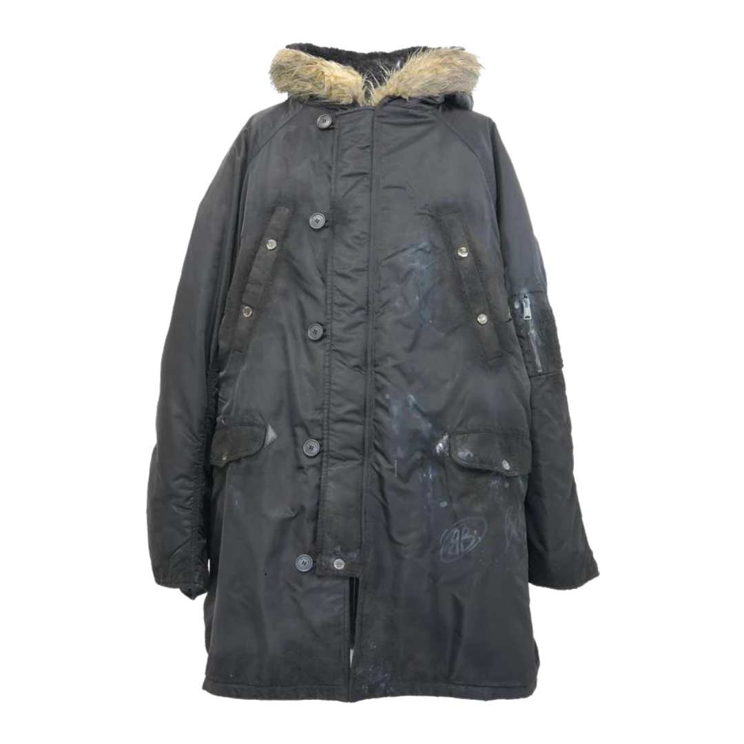 Military parka padded jacket