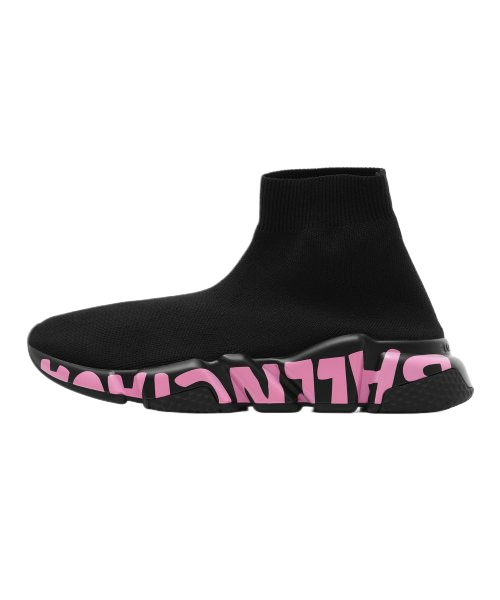 Women's Speed ​​Graffiti Sneakers - Black