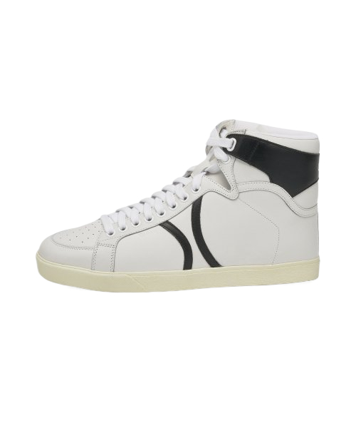 Men's Triope High Top Sneakers - White:Black