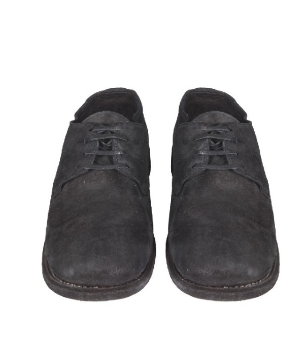 Leather lace-up derby shoes