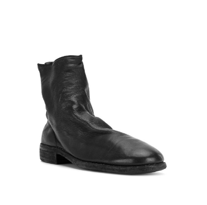 986 leather zip-up ankle boots