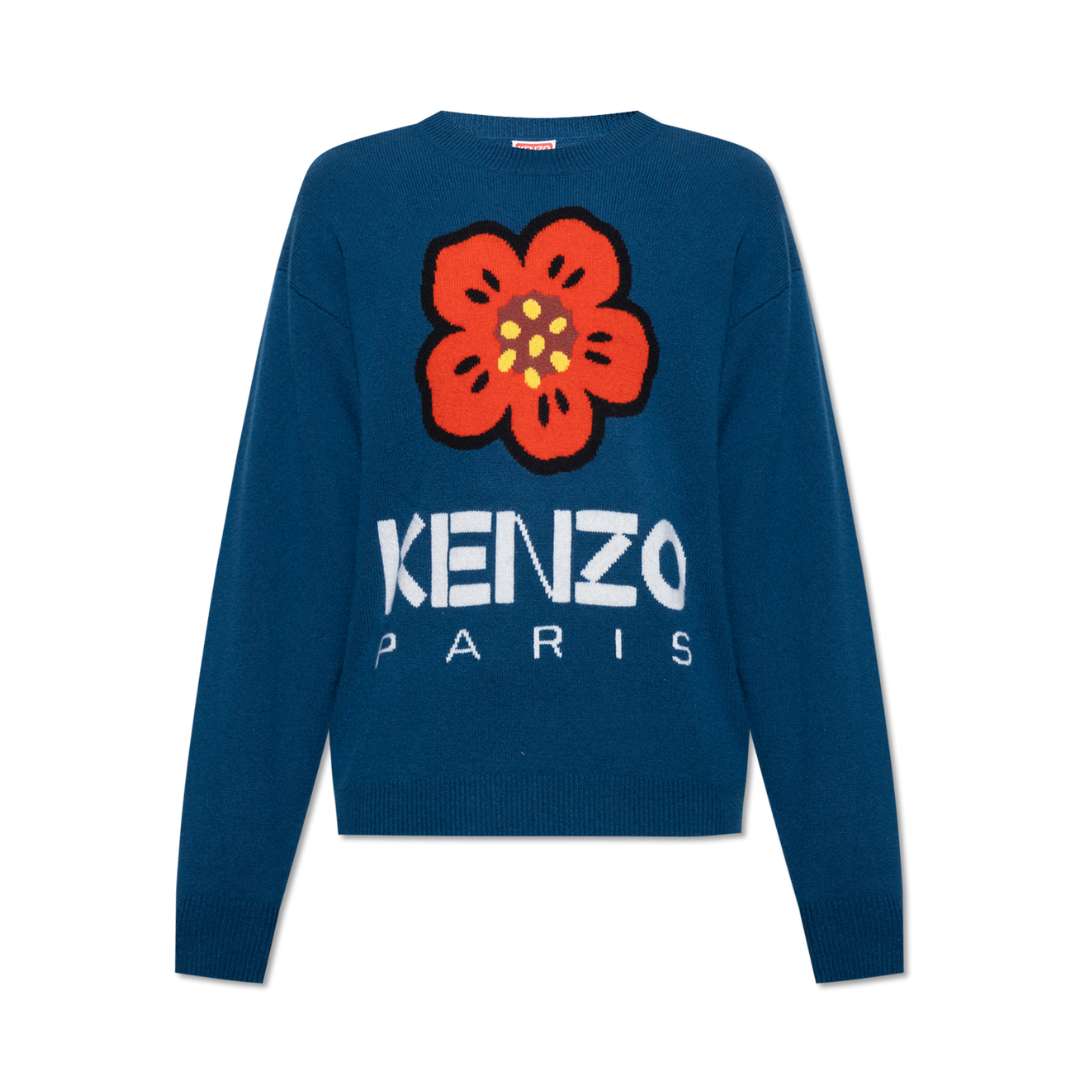 Bokeh Flower Wool Sweater