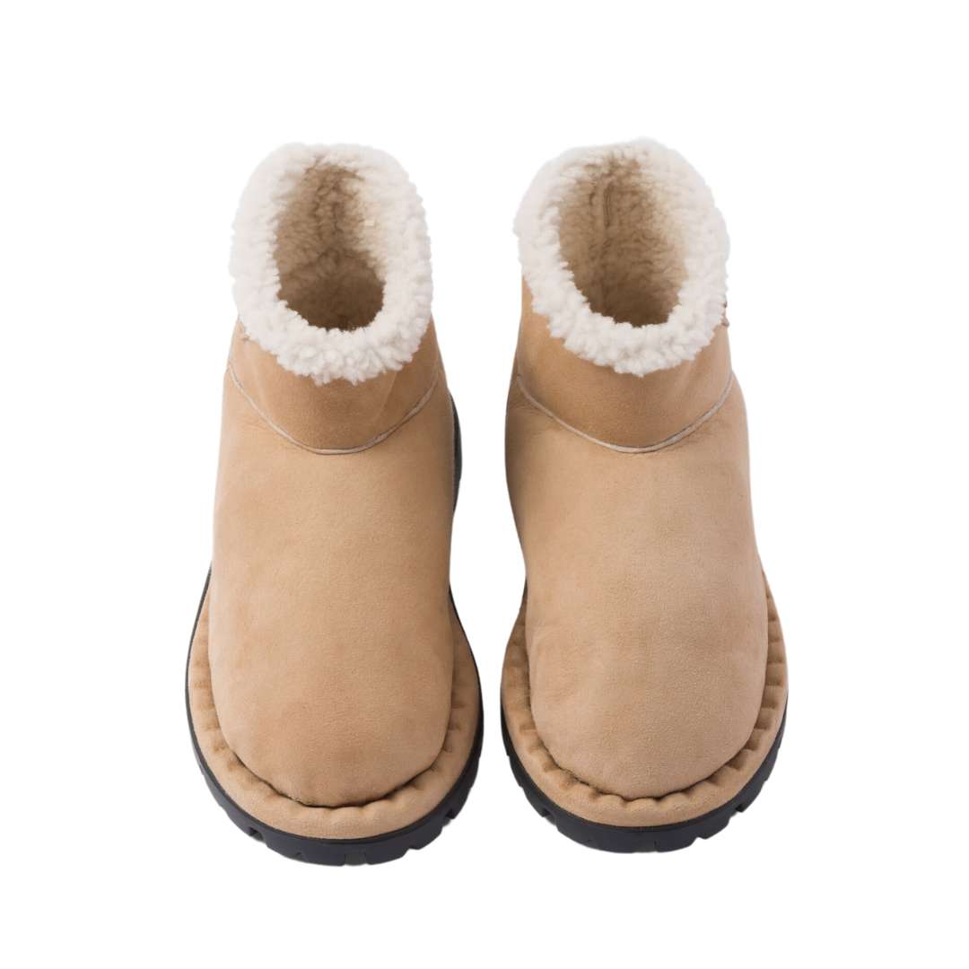 Shearling booties