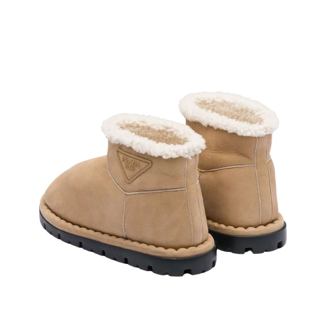 Shearling booties