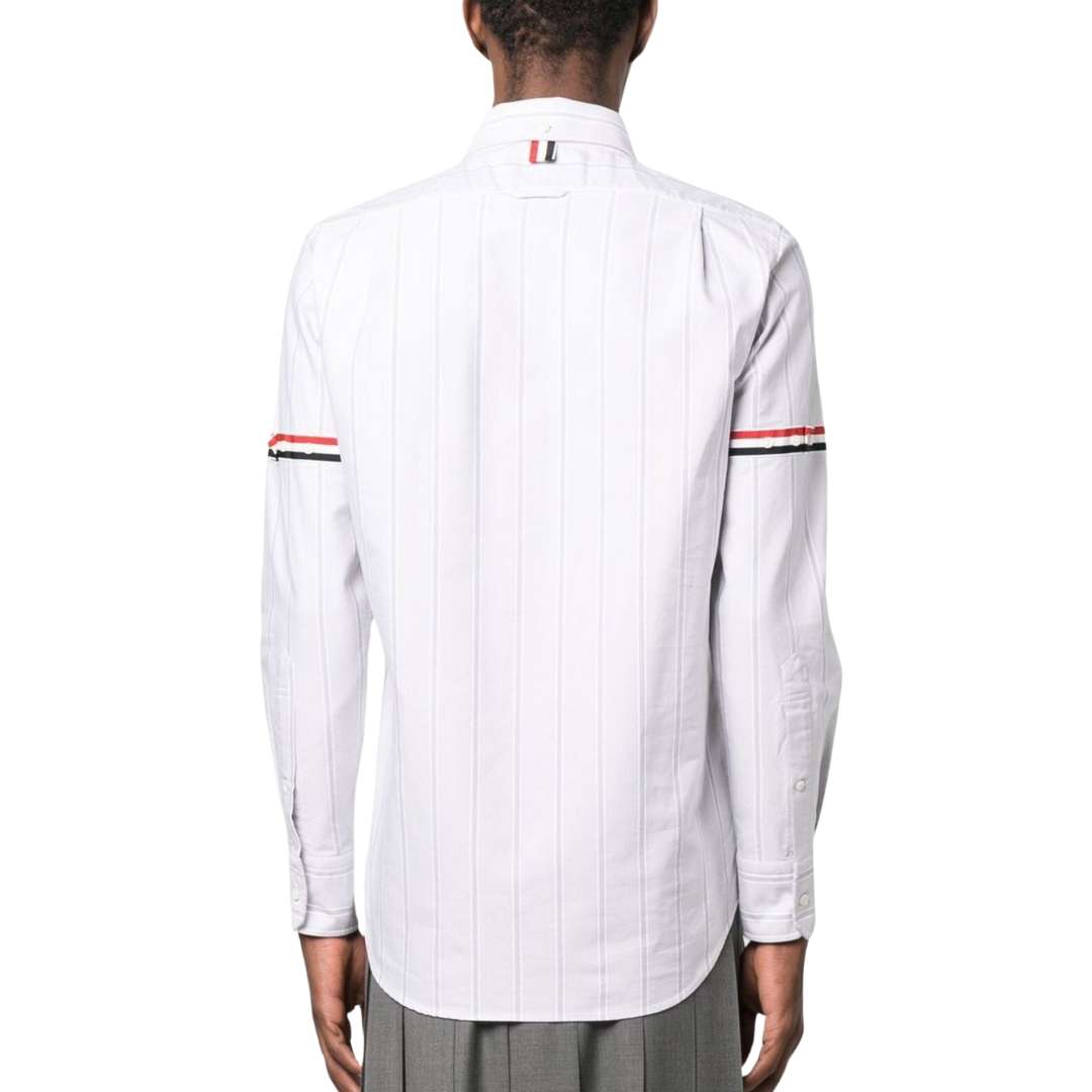 Vertical-stripe pattern cotton shirt	